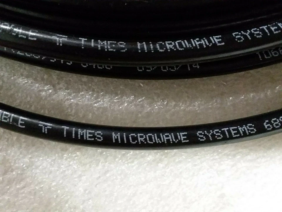 Times Microwave Systems LMR-240 Coaxial RF Cable N Male to 90 degree Male - Image 3 of 4