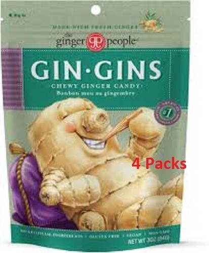Trader Joe's Ginger Chew - The Ginger People (5 oz) - 4 PACKS