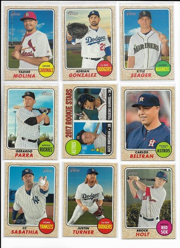 2017 Topps Heritage PICK-A-CARD Markakis Seager Correa Posey Ortiz LeMahieu ++++ - Picture 19 of 82