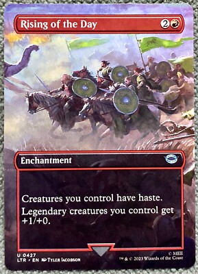 MTG Rising of the Day 427 Borderless Lord of the Rings: Tales of  Middle-earth | eBay