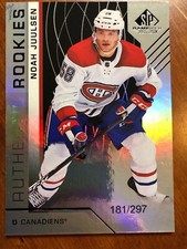 18-19 UD SP Game Used Authentic Rookies #112 Noah Juulsen