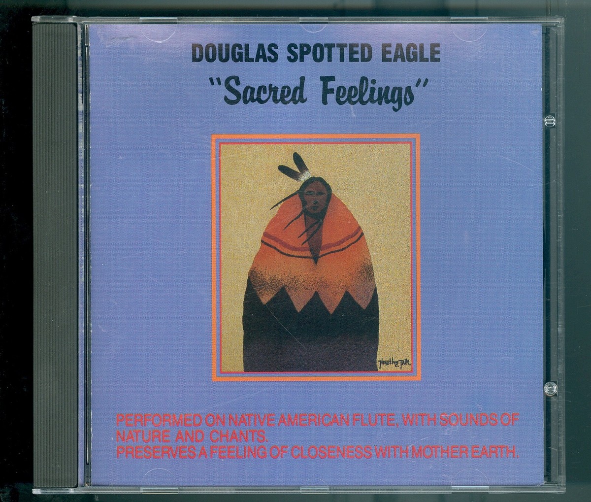 Sacred Feelings by Douglas Spotted Eagle 1990 CD 13 Tracks VG Free