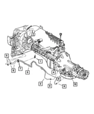 Engine Oil Cooler Hose Mopar 52079369AD