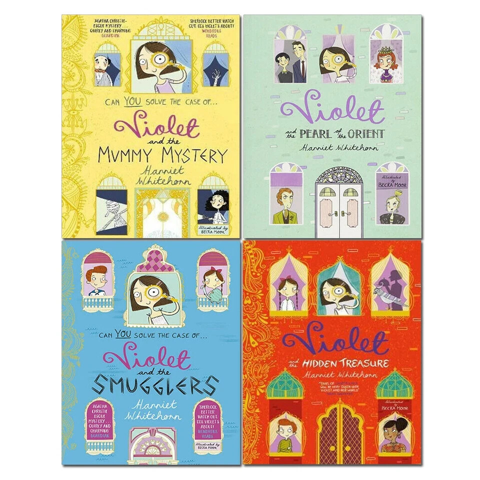 Harriet Whitehorn Violet 4 Books Collection Set Pearl of Orient, Mummy Mystery
