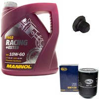 MotoröL ÖLfilter SM108 10W60 4 Liter + ÖLablassschraube FüR Opel Omega A Caravan