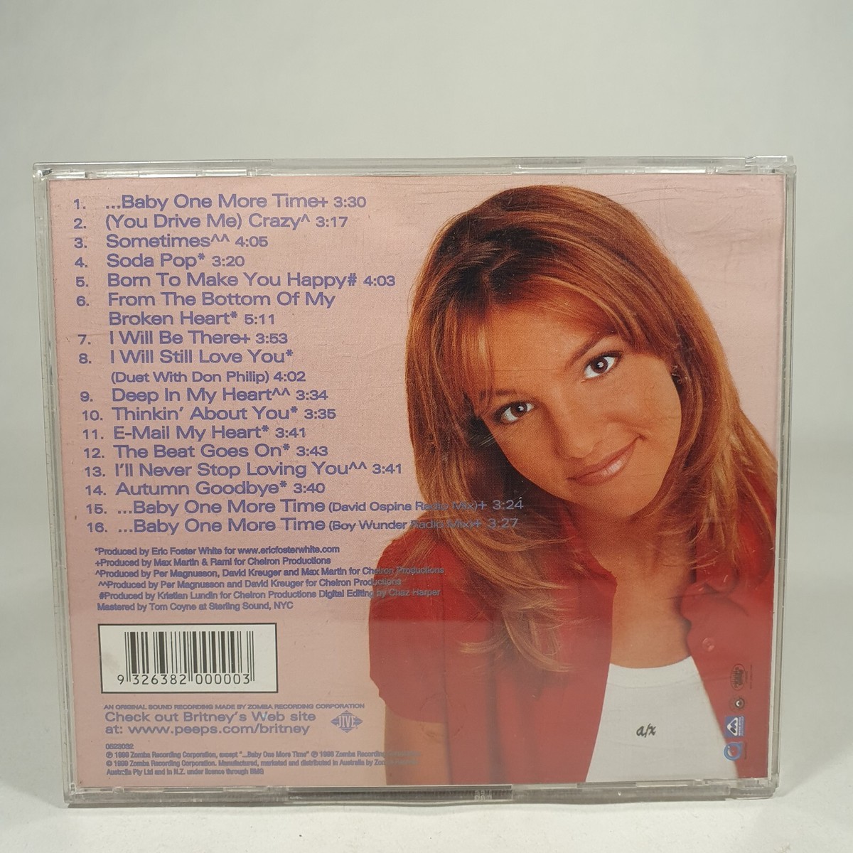 Britney Spears Baby One More Time Deluxe Australian Edition CD w