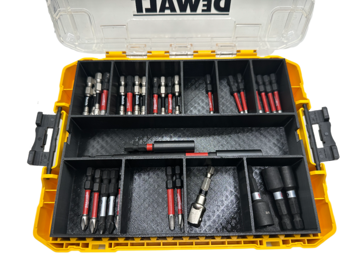 ToolCraft3d Impact Bit Organizer Insert for DEWALT Medium