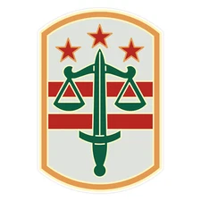 260th Military Police Command Combat Service Identification Badge Sticker 5"