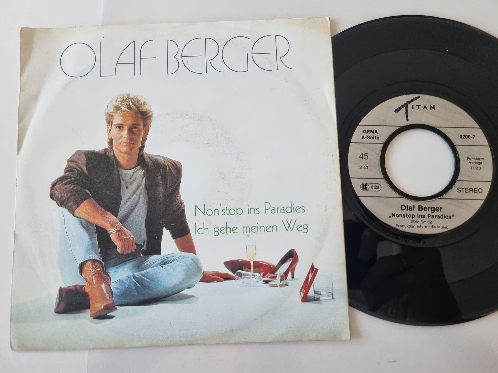 7"" Single Olaf Berger - Non stop ins Paradies Vinyl Germany