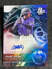 2023 Bowman Platinum TOP PROSPECT FOIL AUTO Dyan Jorge