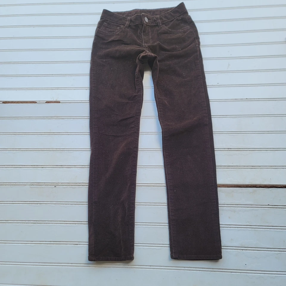 Lot Of 3 Kids Place Gap Curderoy Denim Jeans Purple Girls Brown Adjustable Reg 8 - Image 2 of 4
