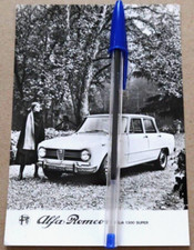 ALFA ROMEO GIULIA 1300 SUPER Photo Foto Presse Originale Archive *Brochure