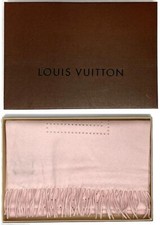 Louis Vuitton 401552 Cashmere Scarf Punching Escharp Lv Perfo Pink Used