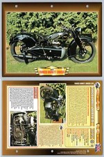 Francis-Banett Cruiser - 1937 - Vintage - Atlas Motorbike Fact File Card