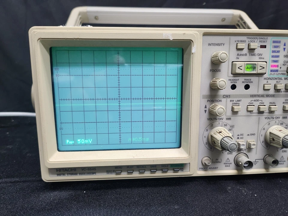 Hitachi VC-6545 : 2 Channel Analogue Digital Oscilloscope 100MHz (3064) - Image 2 of 4