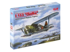 ICM 72074 - I-153 "Chaika", WWII Soviet Biplane Fighter - 1:72 Scale Model Kit
