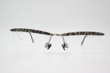 Vintage Glasses Vintage 8162 Black Gold Half-Rim Eyeglass Frame