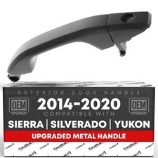 Driver Door Handle Cover for Silverado, Sierra - Black, Keyhole - Front Dri...