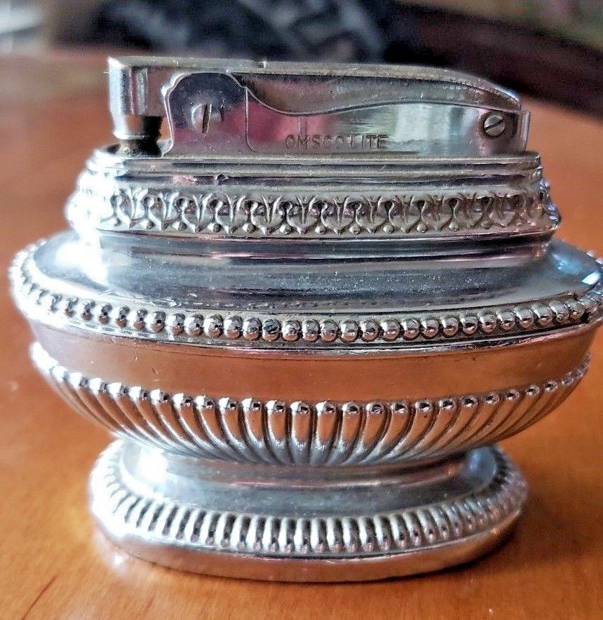 VINTAGE TABLE TOP LIGHTER OMSCO LITE JAPAN AUTOMATIC QUEEN ANNE eBay
