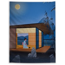 Arazzo giapponese Ukiyo-e arte parete appendere divano tavolo letto copriletto poster