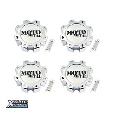 4 X Moto Metal Wheel Center Cap Chrome Tall 8 Lug 845l172r 4 X Moto Metal Wheel Center Cap Chrome Tall 8 Lug 845l172r