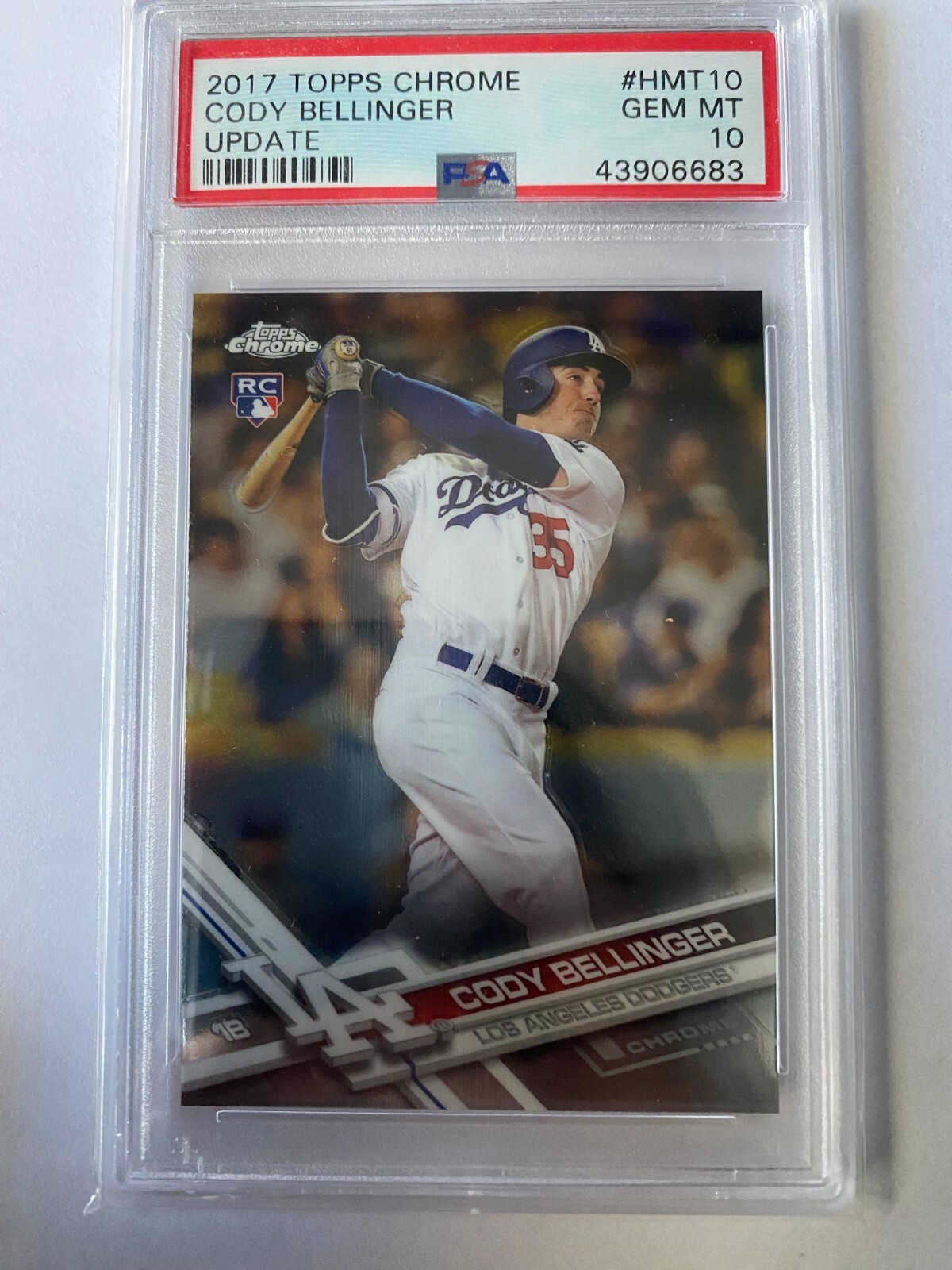 2017 Topps Chrome Update - #HMT10 Cody Bellinger (RC) PSA 10