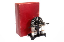 Antique Influence Machine Wimshurst in Original Box by Plank with a Geissler Tube