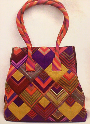 PATTERN Fabric Lined Tote Handbag Purse Shoulder Bag NEW Susa Glenn Designs EASY