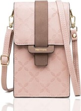 Smartphone pouch shoulder bag, mobile phone pouch shoulder bag, baby pink, N03