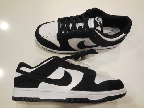 Men's Nike Dunk Low Retro SE Shoes -Suede Panda- Style# FQ8249 100 -Size 7 -NEW