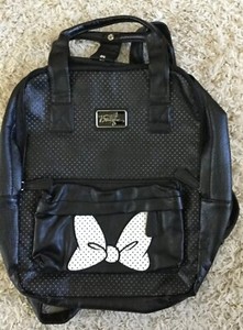 minnie mouse leather backpack