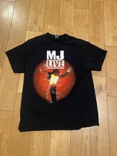 Michael Jackson MJ Live Tribute Concert Las Vegas Black Graphic T-Shirt Size L