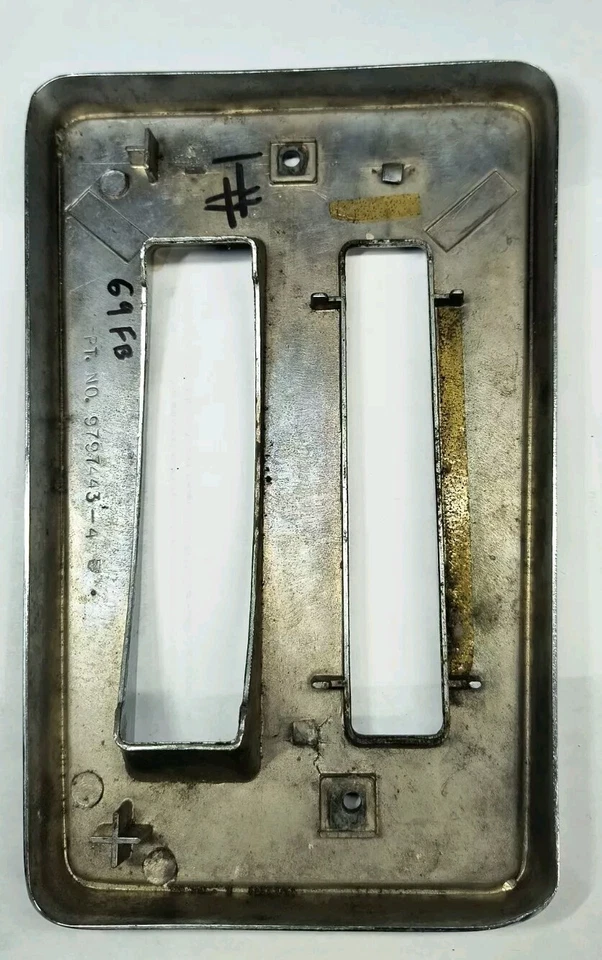 1969 69 PONTIAC FIREBIRD USED GM OEM AUTOMATIC SHIFTER PLATE 9797443 #1 - Image 3 of 4