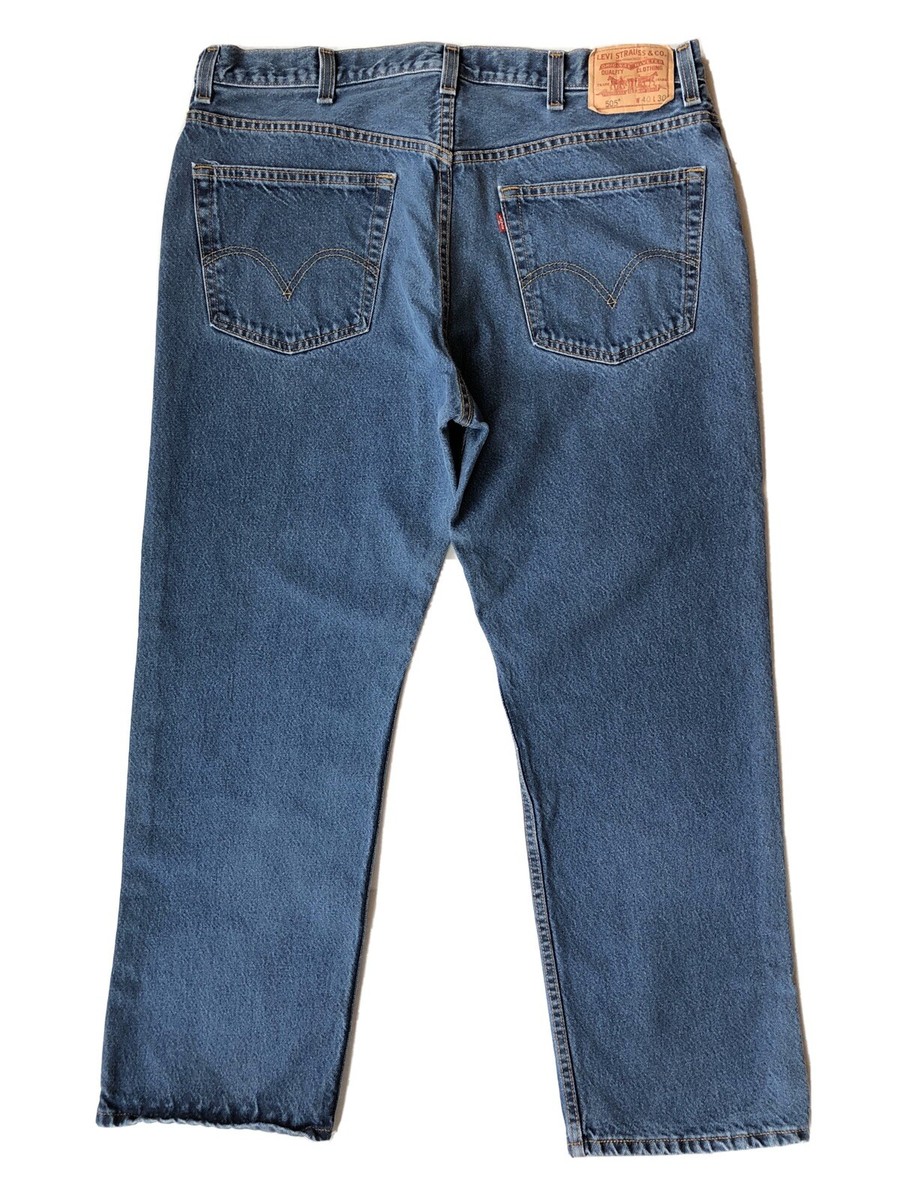505 Jeans 38 X 29 Mens Jeans Levi's 505 Regular Fit Denim Blue