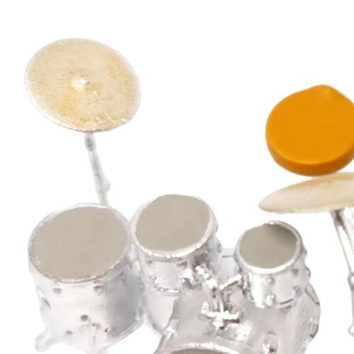 1/64 Miniature Rock Music Figures Resin Guitar Rack drum Band Percussion Diorama - Bild 31 von 32