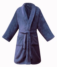 Image of Plush Cotton Terry Toweling Bathrobe Hotel Collection Robe for Men and Women