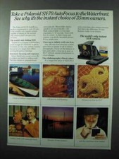 1982 Polaroid SX-70 Camera Ad - Take to Waterfront