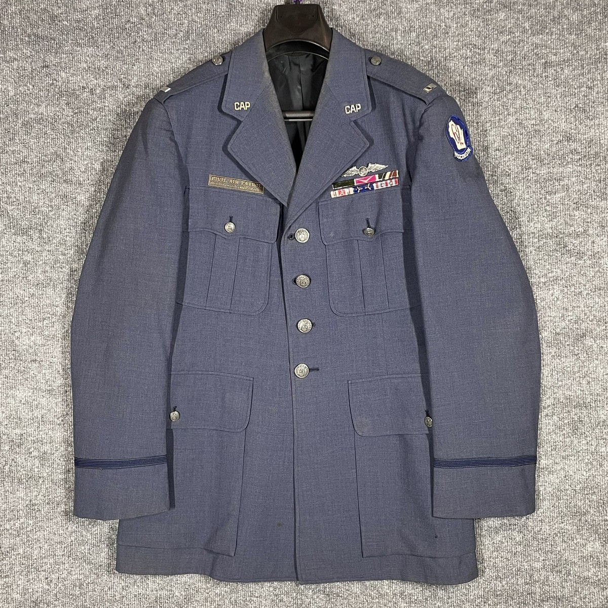 VINTAGE 40s 50s WWII Civil Air Patrol Uniform Wisconsin CAP Blues Jacket Pants VINTAGE 40s 50s WWII Civil Air Patrol Uniform Wisconsin CAP Blues Jacket Pants