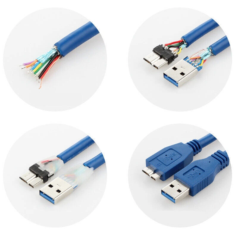 SuperSpeed USB 3.0 Micro B Hard Drive Cable For Seagate WD Toshiba PC Camera HOT - Image 2 of 4