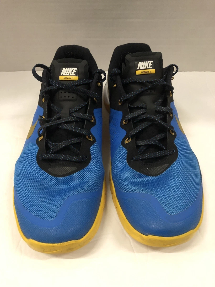 NIKE METCON 2 Blue Yellow 45 men 11.5 | eBay