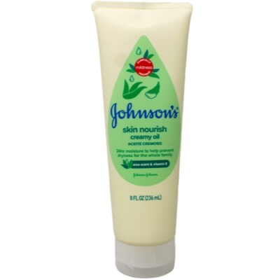 Johnson's Baby Creamy Oil Aloe Vitamin E Ounce