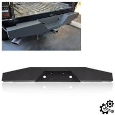 For 1993-2011 Ford Ranger Pickup Steel Rear Step Bumper Black Powder Coated
