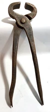 Vintage V & B 10" Nipper Cutter Pliers Nail Hand Tool Vaughan Bushnell Co. USA