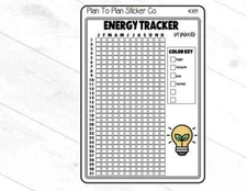4089~~Energy Tracker Planner Stickers.