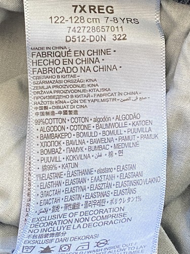 Auténticos pantalones vaqueros elásticos rectos LEVI'S para jóvenes niños 551Z azules $42 nuevos con etiquetas - Imagen 9 de 10