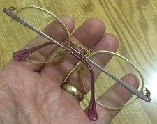 Joan Collins Eyeglasses Half Rim Gold Frame J270 Marine 52 20 125 Flex Hinge