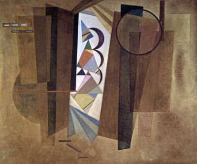 DEVELOPMENT IN BROWN 1933 ABSTRACT PAINTING BY WASSILY KANDINSKY REPRO