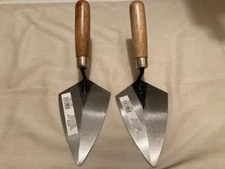 NEW 6" POINTED CEMENT / BRICK / GARDEN TROWELS (2) - FREE SHIP