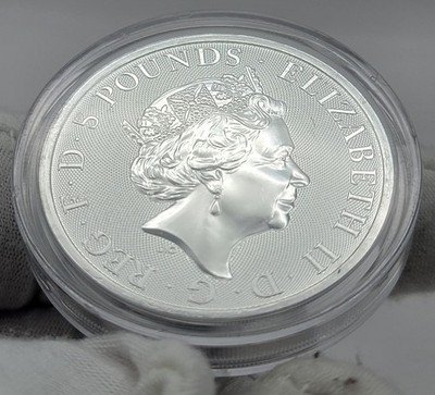 2018 Black Bull of Clarence 2 oz .9999 Fine Silver Coin Queen's