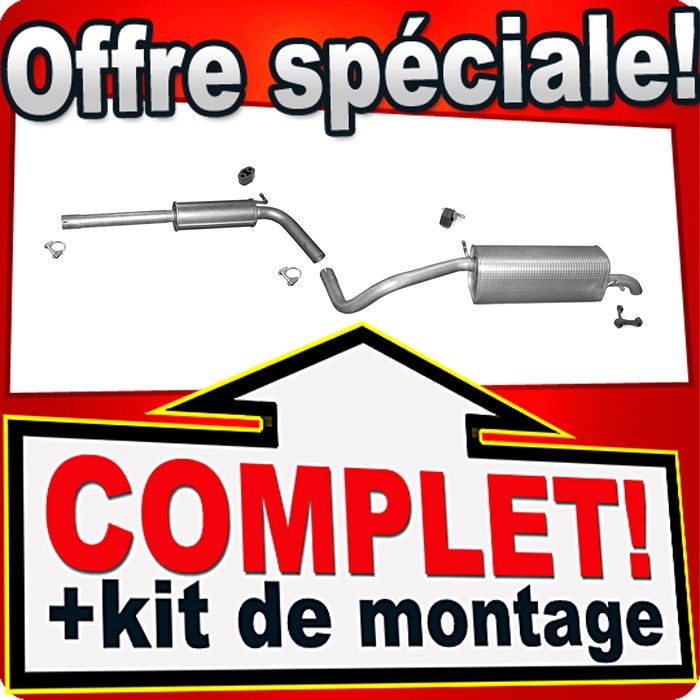 Silencieux d'échappement pour Seat Ibiza IV Break 1.2 TSI dès 2010